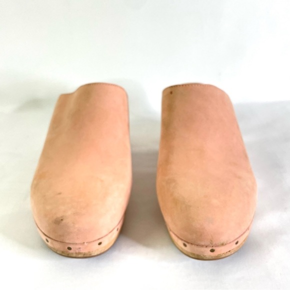 Madewell The Rae Clogs Dusty Clay Wooden Heel Round Toe Sz 9 - Picture 7 of 10